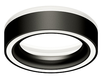 Ambrella Насадка передняя для корпуса светильника N8434 SBK/FR черный песок/белый матовый D85*H23mm Out20mm GX53