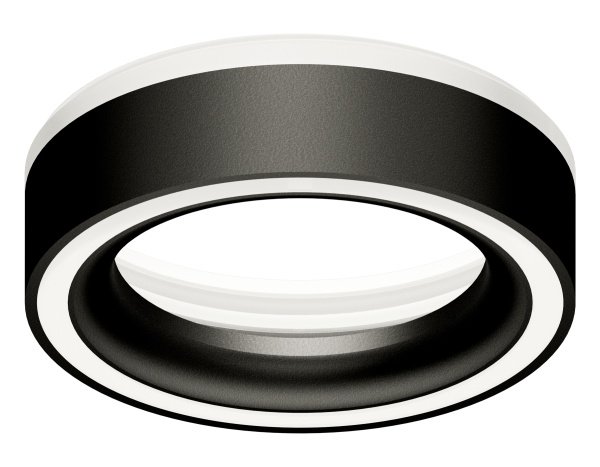 Ambrella Насадка передняя для корпуса светильника N8434 SBK/FR черный песок/белый матовый D85*H23mm Out20mm GX53