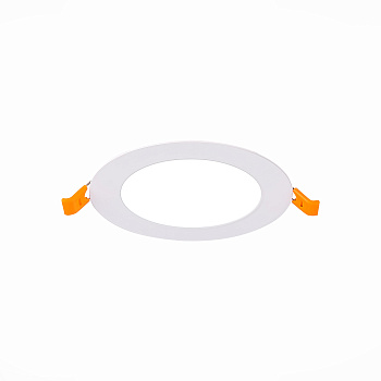 ST Luce ST209.538.06 Светильник встраиваемый Белый LED 1*6W 3000K 330Lm Ra80 110° IP20 D120xH8 90-265V