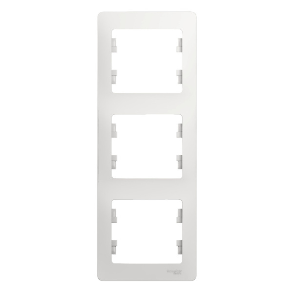 Systeme Electric Glossa Бел Рамка 3-ая, вертикальная