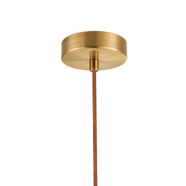 Купить Favourite 2651-1P подвес Каркас цвета латунь, плафон из выдувного стекла белого цвета