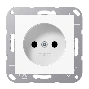 JUNG Штепсельная розетка 16A 250V~ без заземления белый A511NKIWW