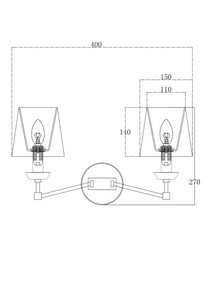 Купить Maytoni Neoclassic Beira Бра Никель MOD064WL-02N