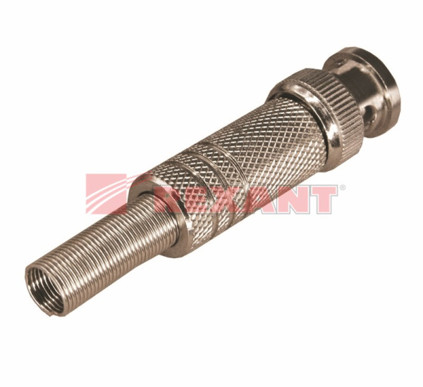 Купить Разъем штекер BNC под винт с пружиной металл Rexant 05-3073