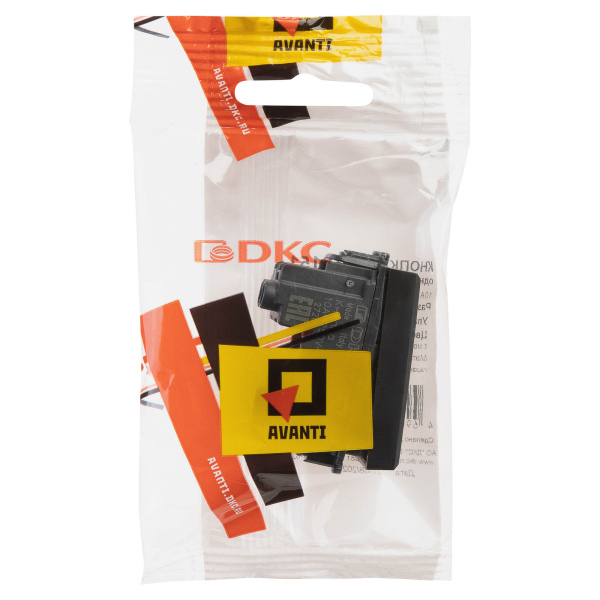 Купить DKC Кнопка модульная, "Avanti", "Черный матовый", 1 модуль