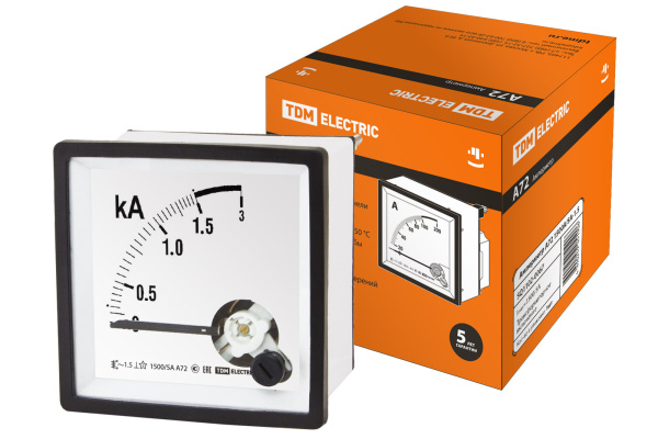 TDM Амперметр А72 1500А/5А-1.5 SQ1102-0067