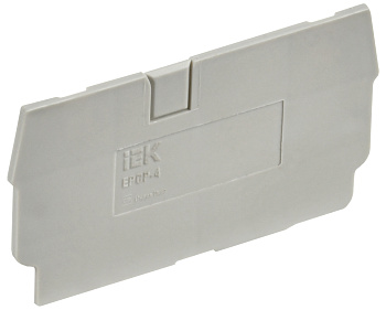 IEK Заглушка для CP 4мм2 серая