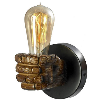 Lussole LOFT Металл/полимер Коричневый /  Без плафона Светильник настенный E27 60W LSP-8078