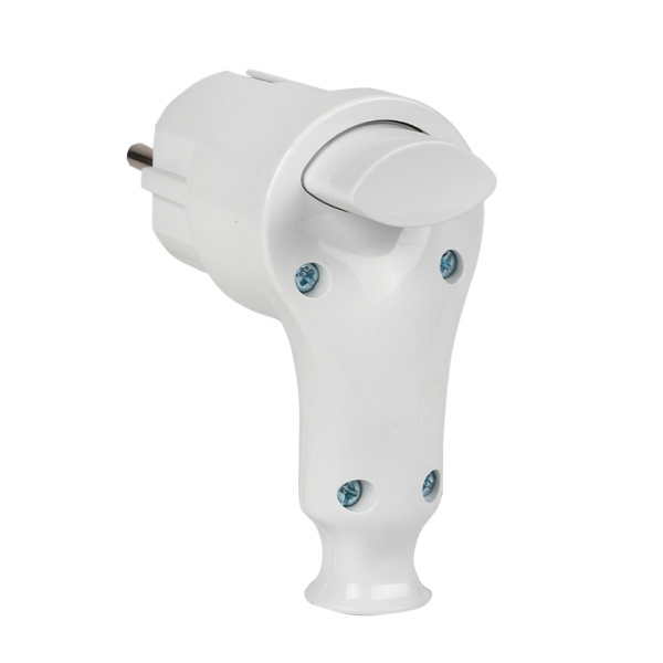 Купить EKF PROxima Вилка с кнопкой извлечения с/з белая 16А 250В