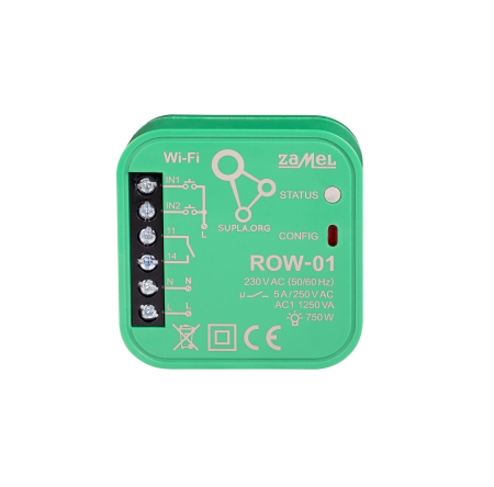 Zamel Supla ROW-01 - Управление освещением, WiFi модуль (1 канал, 5A) [Скрытый]