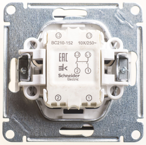 Купить SE Wessen 59 Черный бархат Выключатель 1-клавишный 2-полюсный, 10А VS210-152-6-86