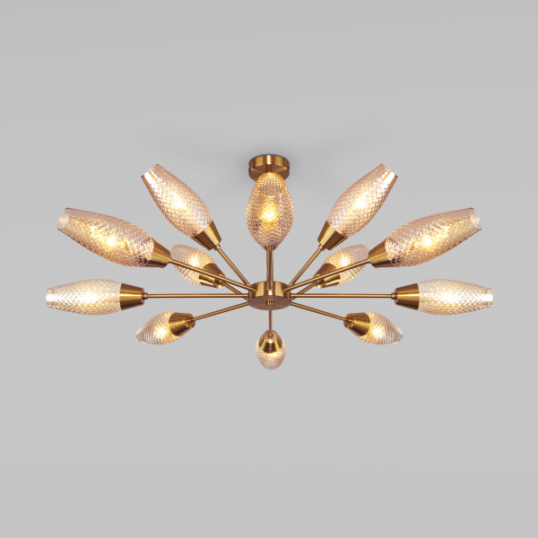 Eurosvet 60140/12 Светильник потолочный золото a055496