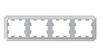 Systeme Electric AtlasDesign Antique Алюминий Рамка 4-ая, универсальная