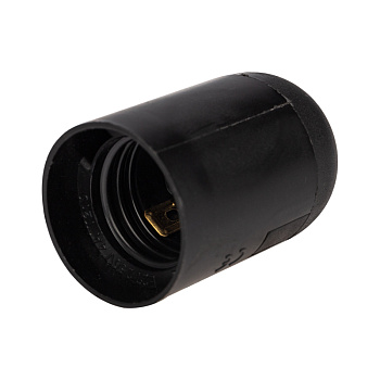 Патрон пластиковый термостойкий подвесной Е27, черный Rexant 11-8828