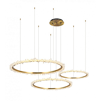 Kink Light 08454-40+60+80P,36 Подвес ЛаураЛюкс латунь d80+60+40 h150 Led 109W (3000K)