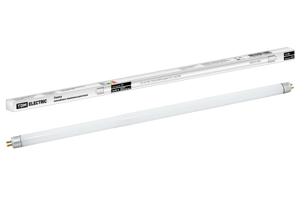 TDM Лампа люминесцентная линейная двухцокольная ЛЛ-16/13 Вт, T5/G5, 6500 К, длина 531,1мм SQ0355-0020