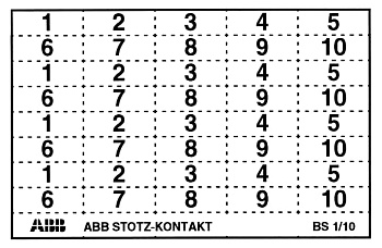 ABB Маркер к. 40шт.пикто BSPikto GHS2001946R0002