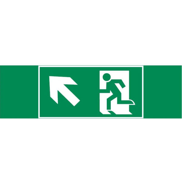 Varton пиктограмма "ФИГУРА / СТРЕЛКА ВЛЕВО ВВЕРХ" 310х90мм для аварийно-эвакуационного светильника Basic IP65 V5-EM02-60.002.017