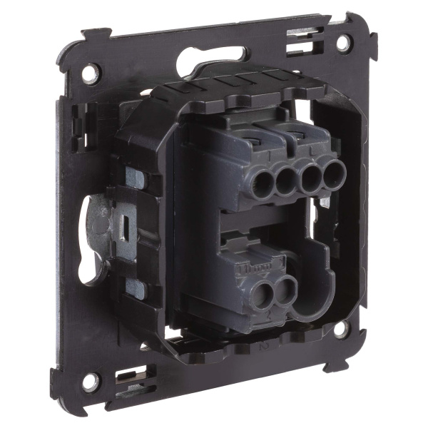 Купить DKC Выключатель одноклавишный в стену, "Avanti", "Черный матовый"