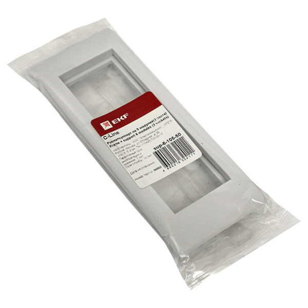 Купить EKF PROxima Рамка+суппорт на 6 модулей (3 поста) для парапетного кабельного канала C-Line