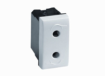 DKC Электрическая розетка, слоновая кость, 1мод.