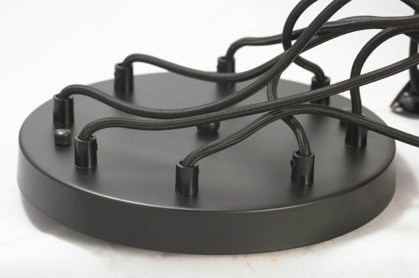 Купить Lussole LOFT Металл/керамика Черный / блестящее золото Без плафона Подвес E27 60W LSP-9554