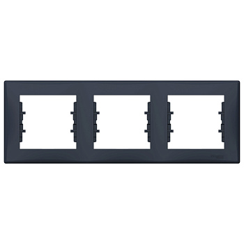 SE Sedna Графит Рамка 3-ая горизонтальная SDN5800570