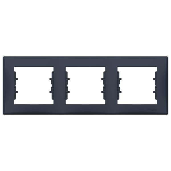 SE Sedna Графит Рамка 3-ая горизонтальная SDN5800570