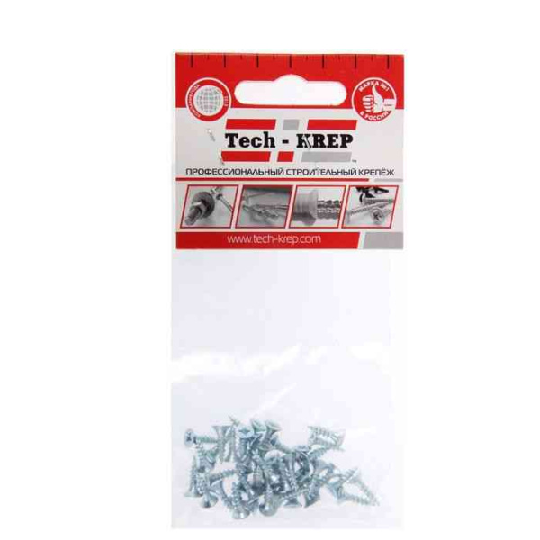 Купить Tech-Krep Саморез ШУц 3,0х16 пот. гол. (35 шт) - пакет 102409