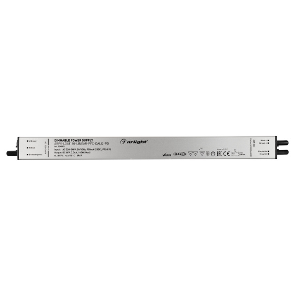 Купить Arlight Блок питания ARPV-LG48160-LINEAR-PFC-DALI2-PD (48V, 3.34A, 160W) (IP67 Металл, 5 лет) 034883
