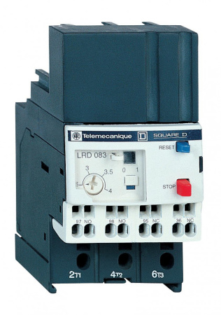 SE Contactors D Thermal relay D Тепловое реле перегрузки 1-1,6A Class 10 пружинный зажим LRD063