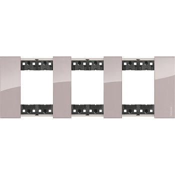 BT Living now Аура Рамка немецкий стандарт 3 поста (2+2+2 мод) KA4802M3DM