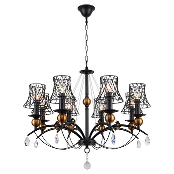 Lussole LGO Металл Черный /  Металл Люстра E14 GRLSP-8104