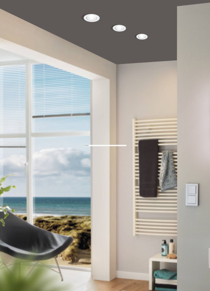 Купить Eglo 98305 Cветодиодный встраиваемый светильник SALICETO диммир c регулировкой, 6W(LED), 88, 450lm, 4000K, алюминий