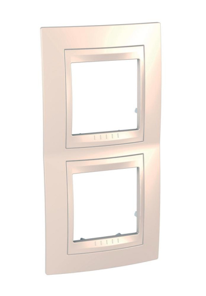 Купить SE Unica Хамелеон Беж/Беж Рамка 2-ая вертикальная MGU6.004V.25