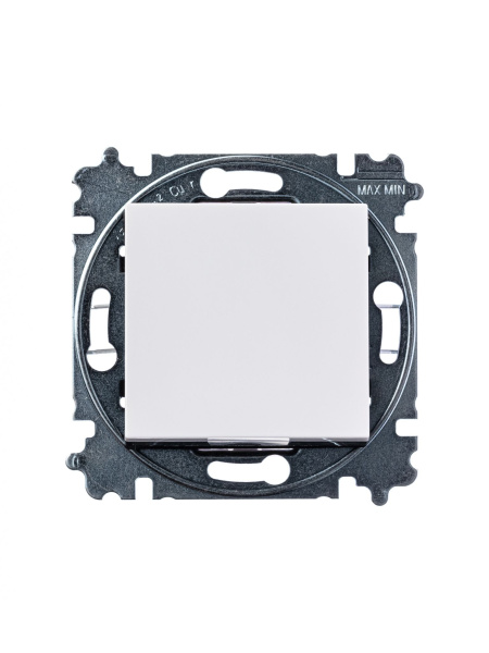 Купить ABB EPJ Levit белый / дымчатый чёрный Переключатель 1-клавишный 2CHH590645A6062