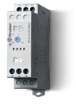 Finder Модульный таймер мультифункциональный (AI, DI, SW, BE, CE, DE, WD); питание 24…240В АС/DC; 1CO 16A; ширина 22.5мм; регулировка времени 0.05с…10 830102400000