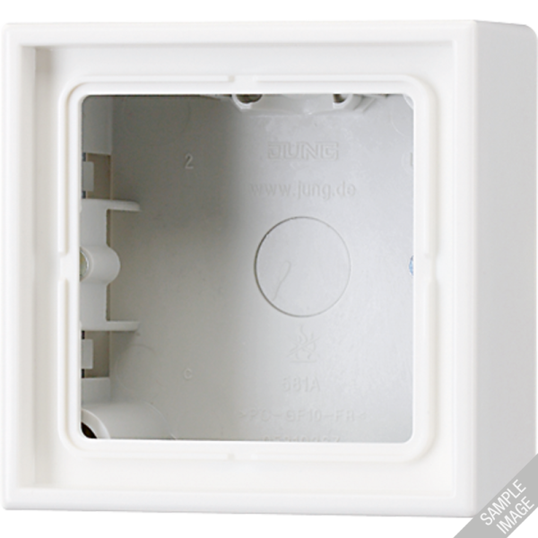 JUNG  коробка для накладного монтажа с рамкой LS LS581AW