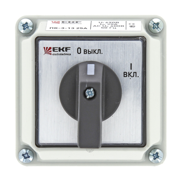 Купить EKF PROxima Переключатель кулачковый ПК-3-13 25А 3P "ВКЛ-ВЫКЛ" IP54