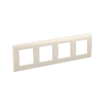 DKC Рамка на 2+2+2+2 модуля (четырехместная), слоновая кость, RAL9001