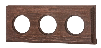 BIRONI Шедель Бук Винтаж Рамка 3-ая на бревно 260мм (скрытый монтаж) BF4C26-630-18