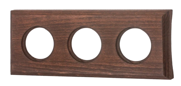 BIRONI Шедель Бук Винтаж Рамка 3-ая на бревно 260мм (скрытый монтаж) BF4C26-630-18