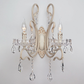 Eurosvet Бра с хрусталем 12205/2 белый 00000059682