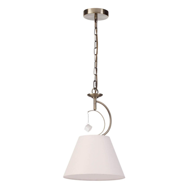 Купить Lumion 4469/1 LN20 227 античная латунь, белый Подвес E27 1*60W 220V LEAH