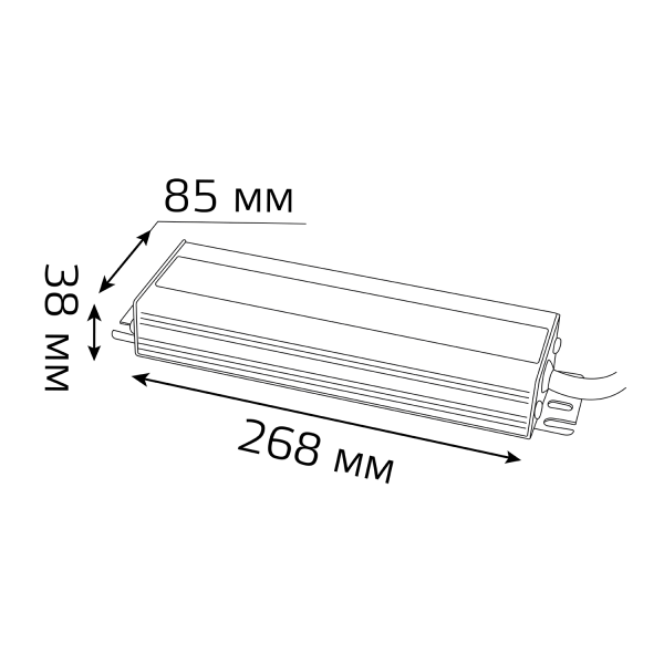 Купить Gauss Блок питания 200W 24V IP66 1/15 202022400