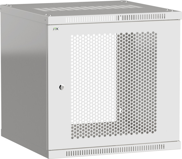 IEK ITK Шкаф LINEA WE 6U 600х600мм дверь перфорированная серый LWE3-06U66-PF
