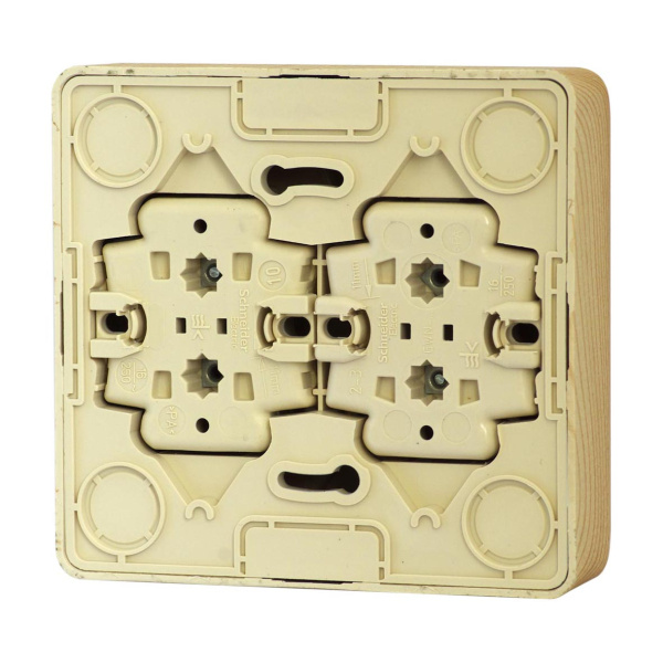 Купить Systeme Electric Этюд наруж Дача Сосна Розетка 4-ая б/з без шторок