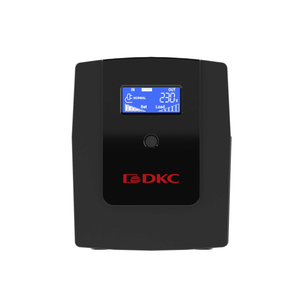 Купить DKC Линейно-интерактивный ИБП ДКС серии Info LCD, 1200 ВА/720 Вт, 1/1, 4xIEC C13, USB + RJ45, LCD, 2x7Aч