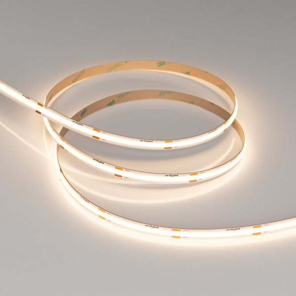 Купить Arlight Лента COB-X480-8mm 24V Warm3000 (8 W/m, IP20, CSP, 5m) (-) 039059