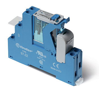 Finder Интерфейсный модуль (сборка 46.52.9.048.0040 + 99.02.9.060.99 + 97.02SPA), электромеханическое реле; 2CO 8A; контакты AgNi; питание 48В DC; кат 4C0290480050SPA